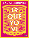 Cover image for Lo que yo vi